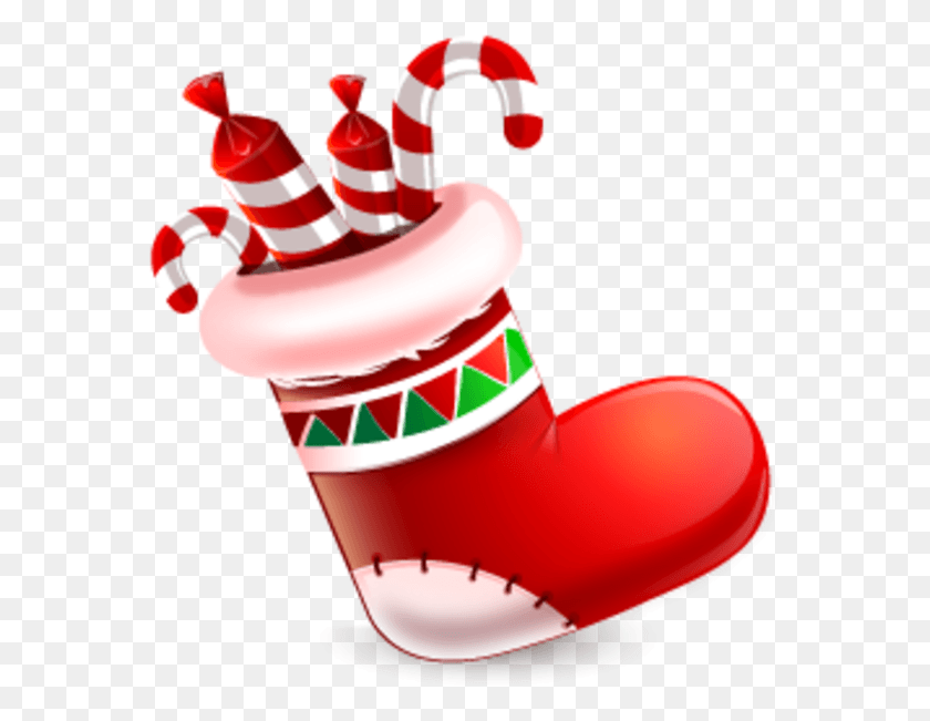 572x591 X 600 3 Christmas Socks Vector, Food, Toothpaste, Sweets HD PNG Download