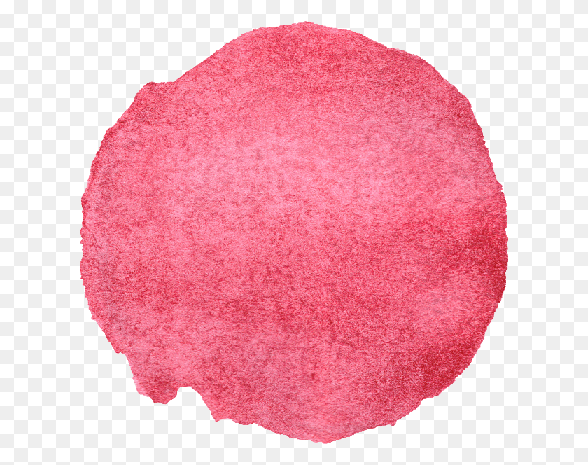612x604 X 604 16 Pink Watercolor Circle, Rug, Sponge, Cushion HD PNG Download