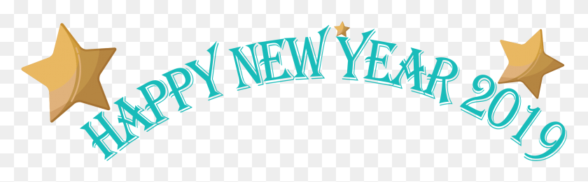 2258x584 X 604 7 Happy New Year 2019 Transparent, Text, Alphabet, Word HD PNG Download