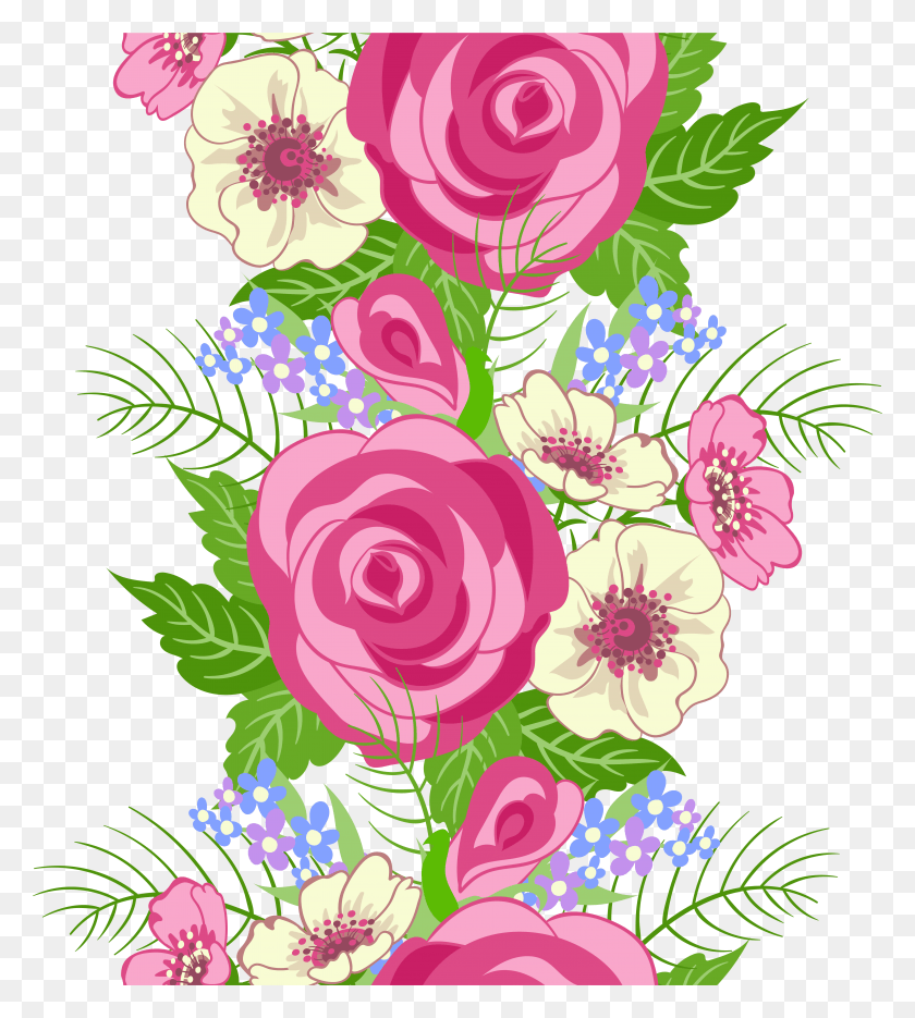 5532x6211 X 6210 14 0 Flowers Element, Graphics, Floral Design HD PNG Download