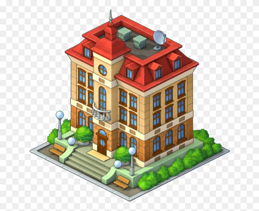 652x626 X 626 7 Township All Buildings, Toy, Housing, Building HD PNG Download