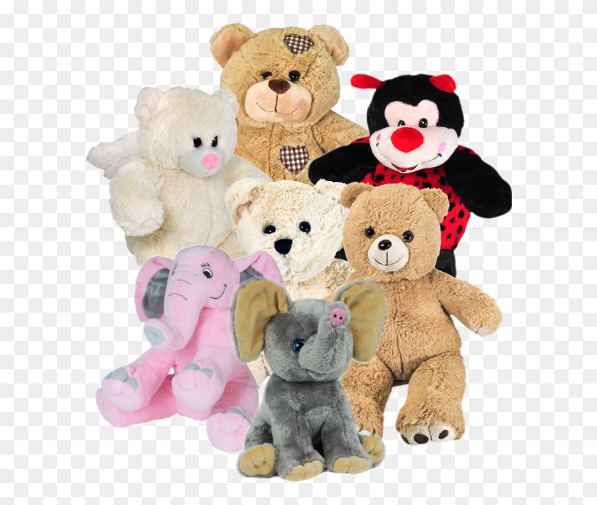 601x651 X 650 8 Stuffed Animals Transparent, Teddy Bear, Toy, Plush HD PNG Download