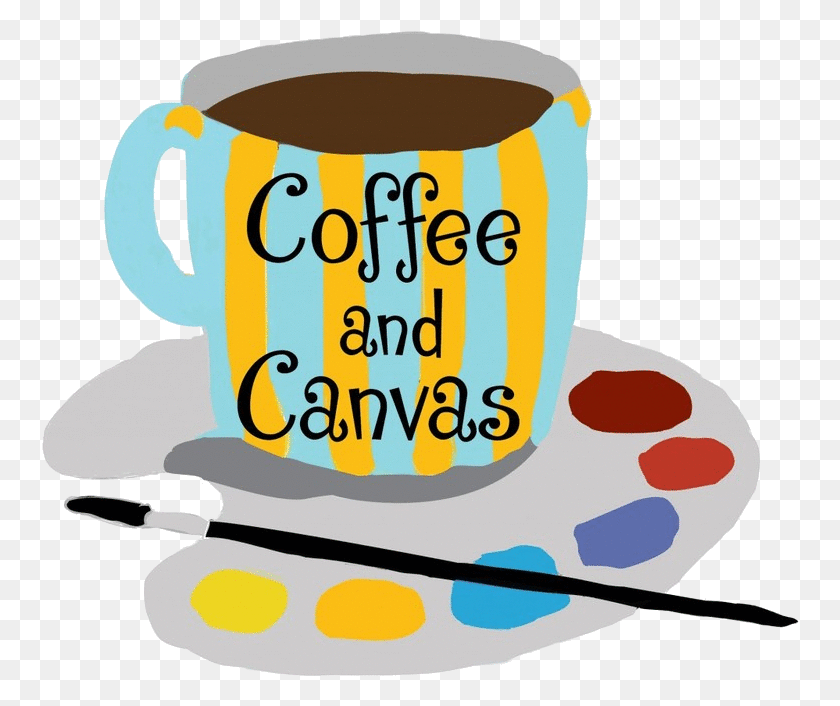 758x646 X 656 3 Coffee And Canvas Painting, Coffee Cup, Cup, Pottery HD PNG Download