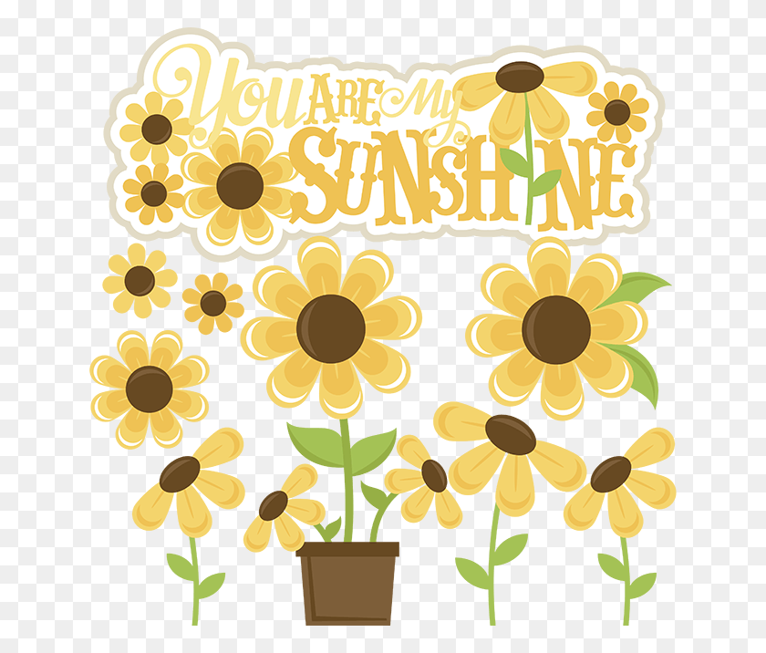648x656 X 656 4 You Are My Sunshine Clipart Free, Graphics, Floral Design HD PNG Download