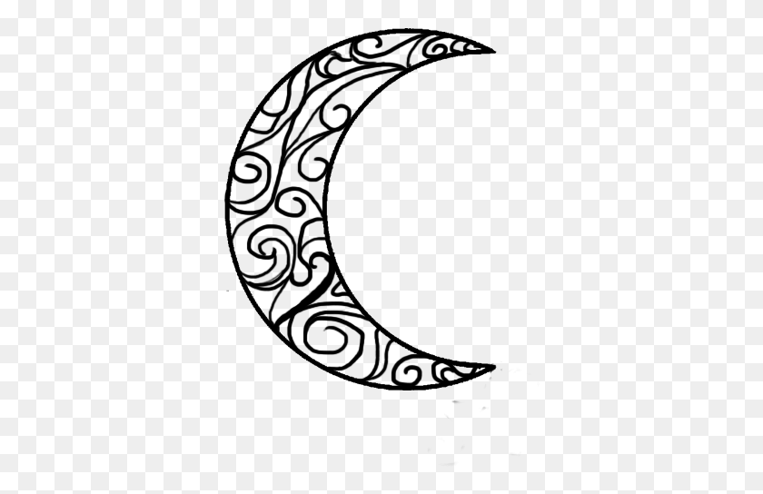 349x484 X 665 5 House Of Night Crescent Moon, Gray, World Of Warcraft HD PNG Download