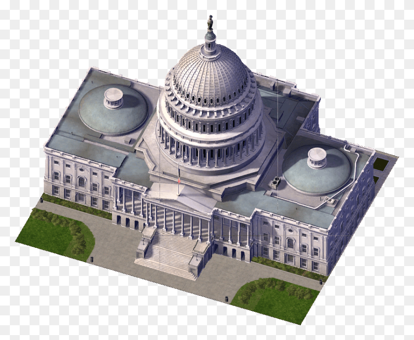 834x674 Descargar Png X 674 1 Simcity 4 Capitol Building, Dome, Arquitectura, Vivienda Hd Png