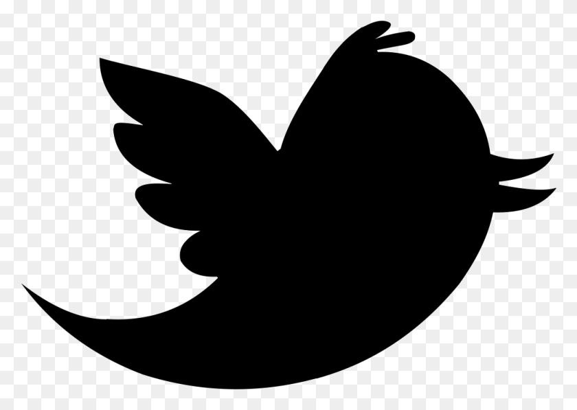 981x676 X 676 7 Twitter Bird Cut Out, Трафарет, Символ Hd Png Скачать