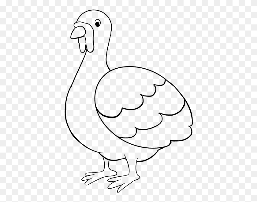420x602 X 678 13 Easy Wild Turkey Drawings, Gray, World Of Warcraft HD PNG Download