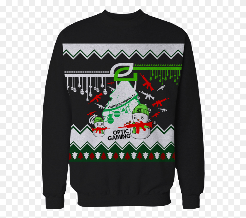 558x685 X 700 17 Optic Gaming Christmas Sweater, Clothing, Apparel, Sleeve HD PNG Download