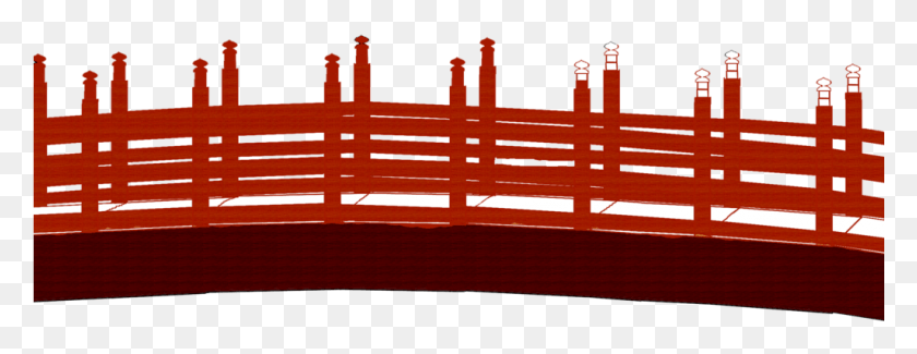 1025x349 X 706 7 Japanese Red Bridge, Fence, Furniture, Cross HD PNG Download