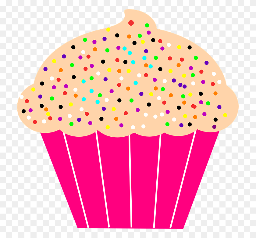 727x720 X 720 4 Cupcake Graphic, Cream, Cake, Dessert HD PNG Download