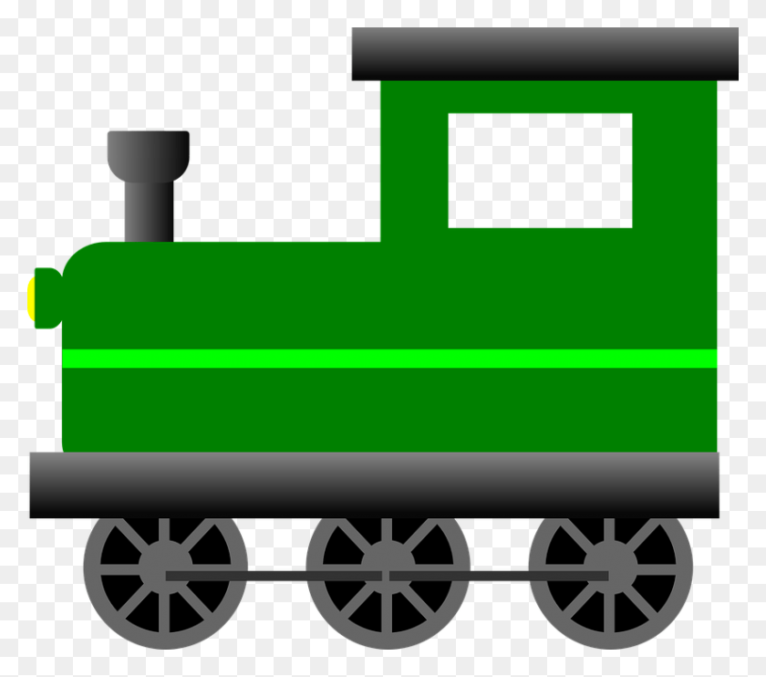 823x720 X 720 7 0 Green Train Clip Art, Locomotive, Vehicle, Transportation HD PNG Download