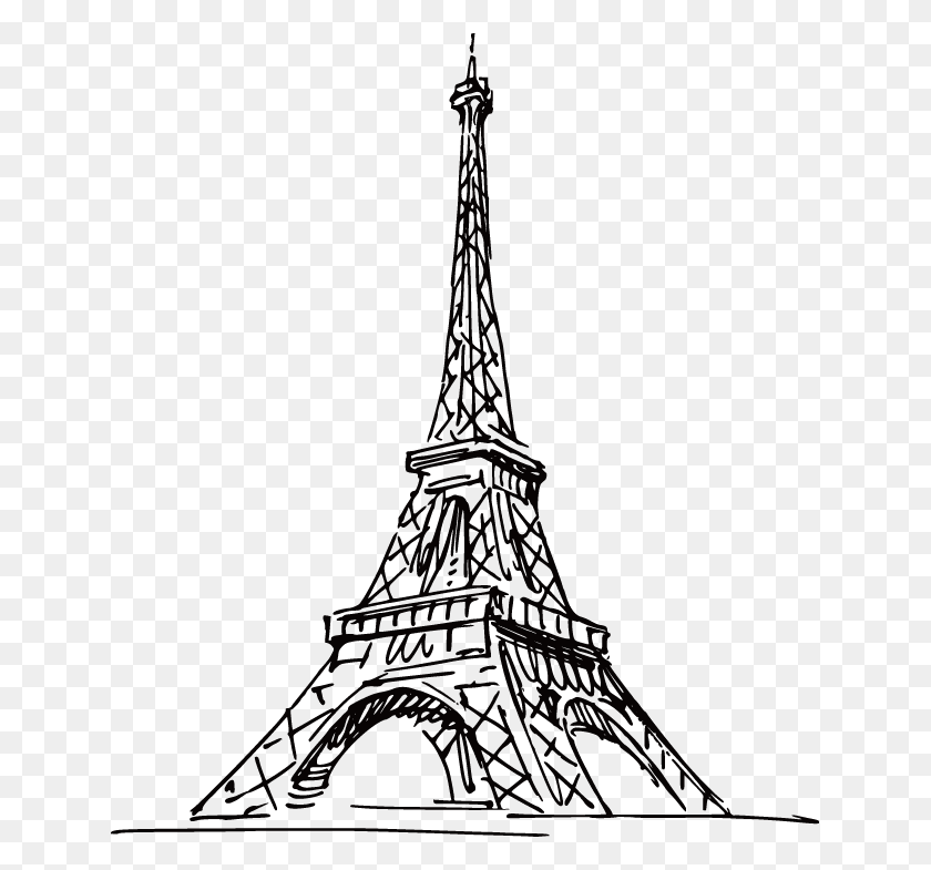 639x725 X 725 17 Eiffel Tower Sketch, Tower, Architecture, Building HD PNG Download