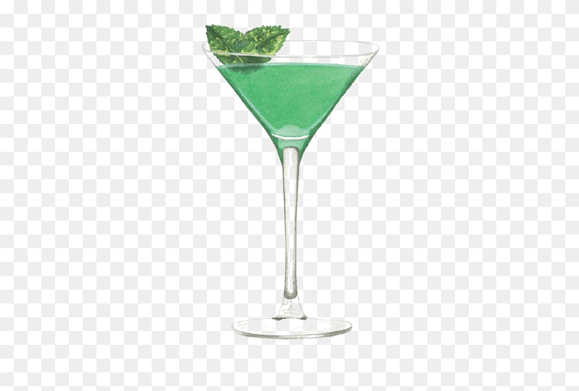 268x507 X 730 6 0 Grasshopper Cocktail Drawing, Alcohol, Beverage, Drink HD PNG Download