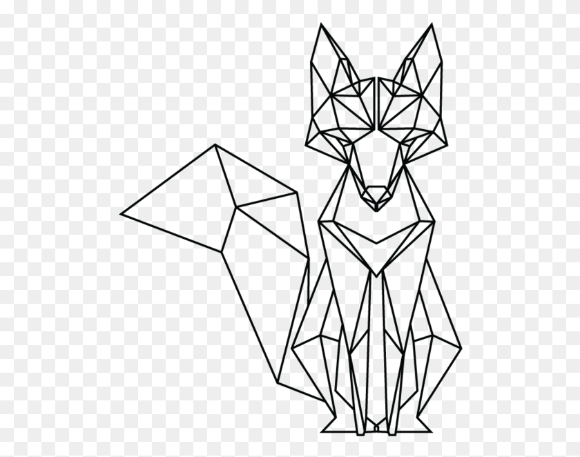 500x602 X 740 39 Geometric Fox, Symbol, Outdoors, Animal HD PNG Download