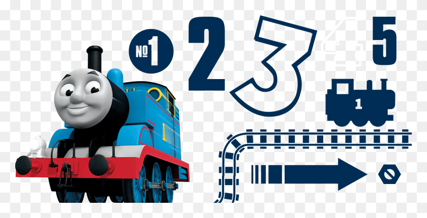 1578x749 X 749 8 Thomas The Train, Number, Symbol, Text HD PNG Download