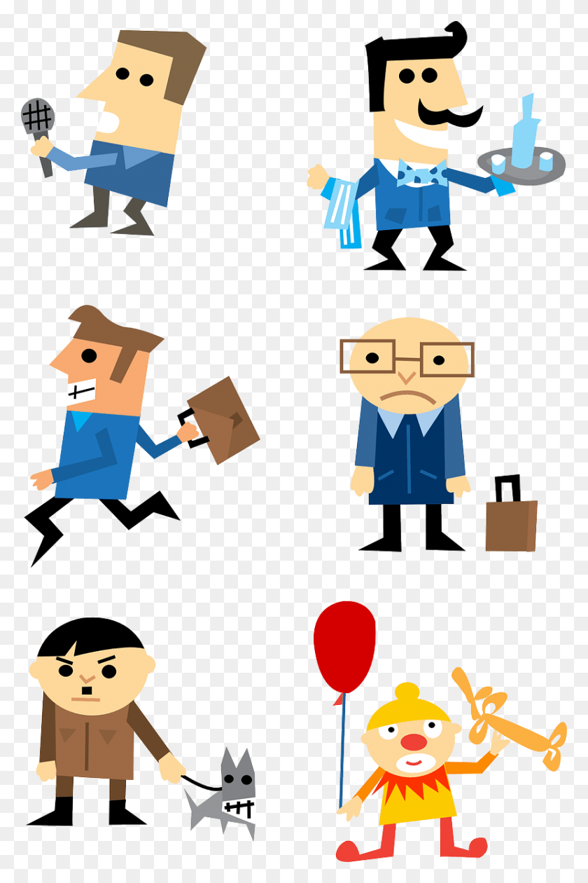 832x1280 X 750 6 Character Free Clipart, Cardboard, Carton, Box HD PNG Download