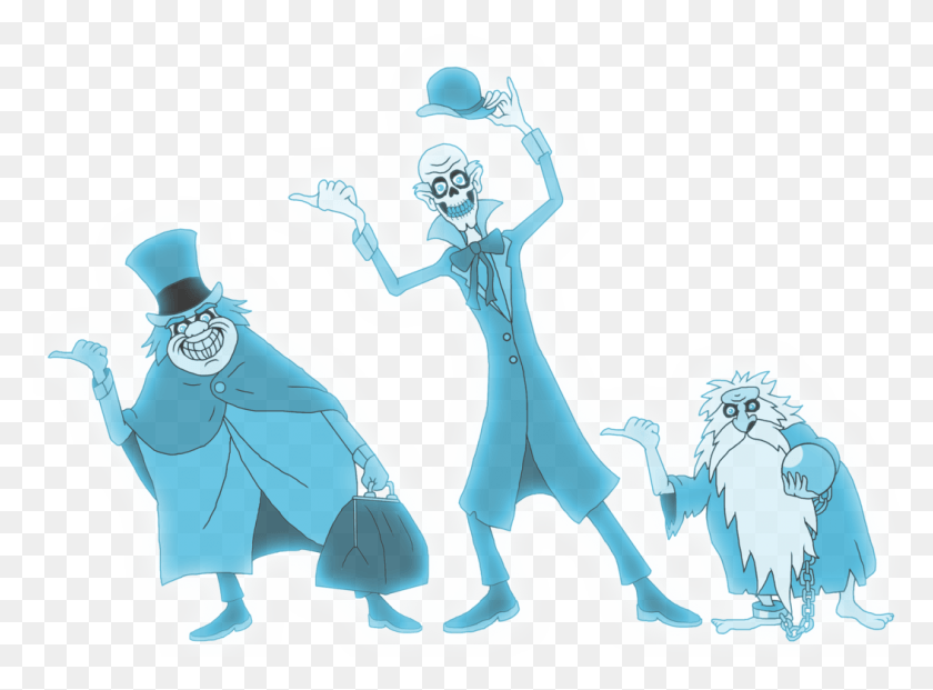 1053x758 X 758 22 Disney World Haunted Mansion Ghosts, Person, Human, Graphics HD PNG Download
