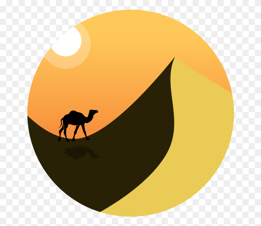 666x666 Descargar Png X 768 3 Desert Clip Art Circle, Mamífero, Animal, Camello Hd Png
