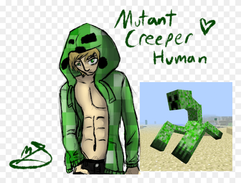 1010x749 X 768 6 Minecraft Mutant Enderman Человек, Зеленый, Символ Переработки, Символ Hd Png Скачать