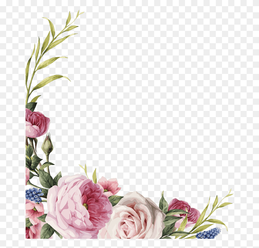 676x745 X 809 21 Corner Flower Bouquet, Plant, Flower, Blossom HD PNG Download