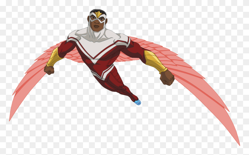 1118x665 X 809 4 Avengers Assemble Cartoon Falcon, Person, Human, People HD PNG Download