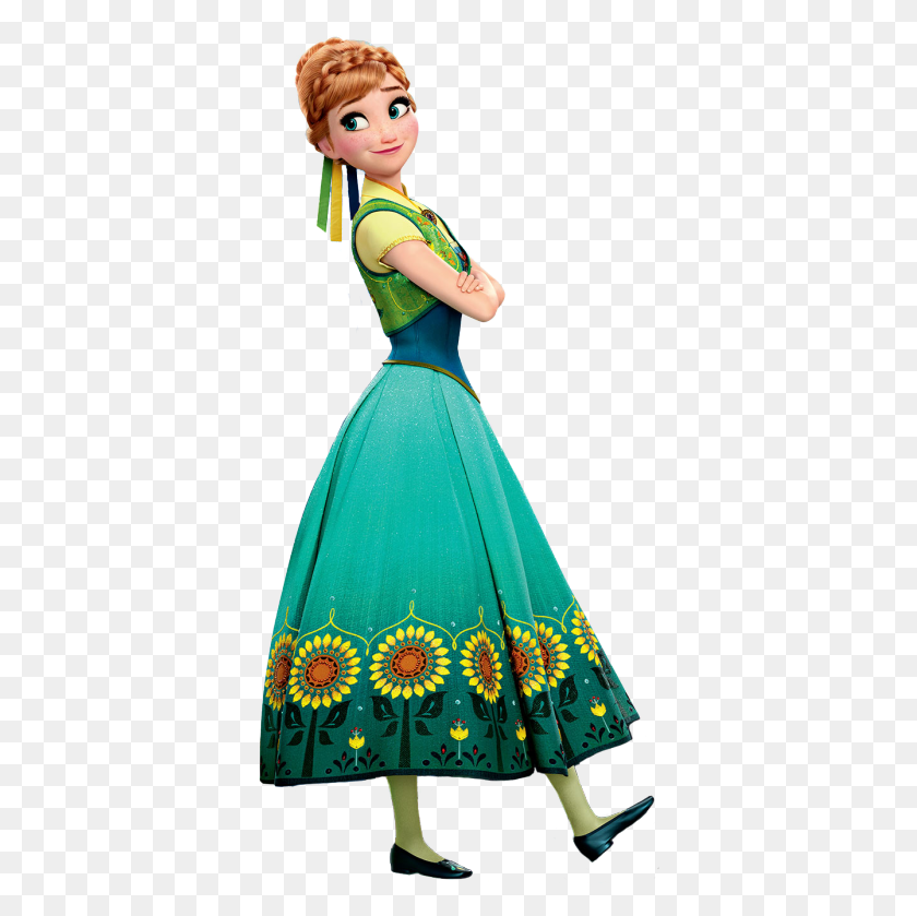 374x779 X 810 8 Anna Frozen Fever, Clothing, Female, Person HD PNG Download
