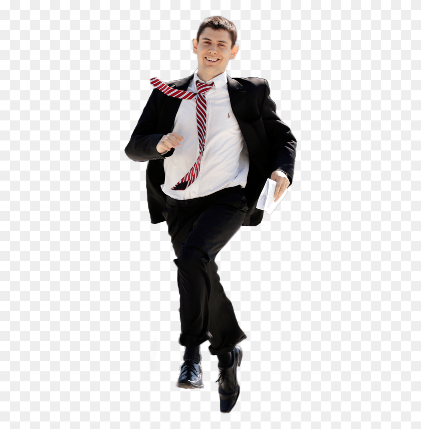 348x795 X 813 14 Man In Suit Running, Tie, Accessories, Accessory HD PNG Download