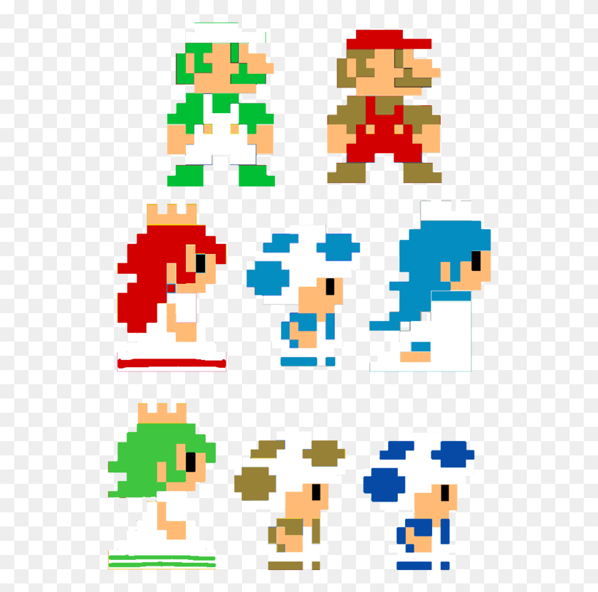540x772 X 817 2 0 Super Mario Персонажи Pixel Art, Ковер, Pac Man, Игра Hd Png Скачать