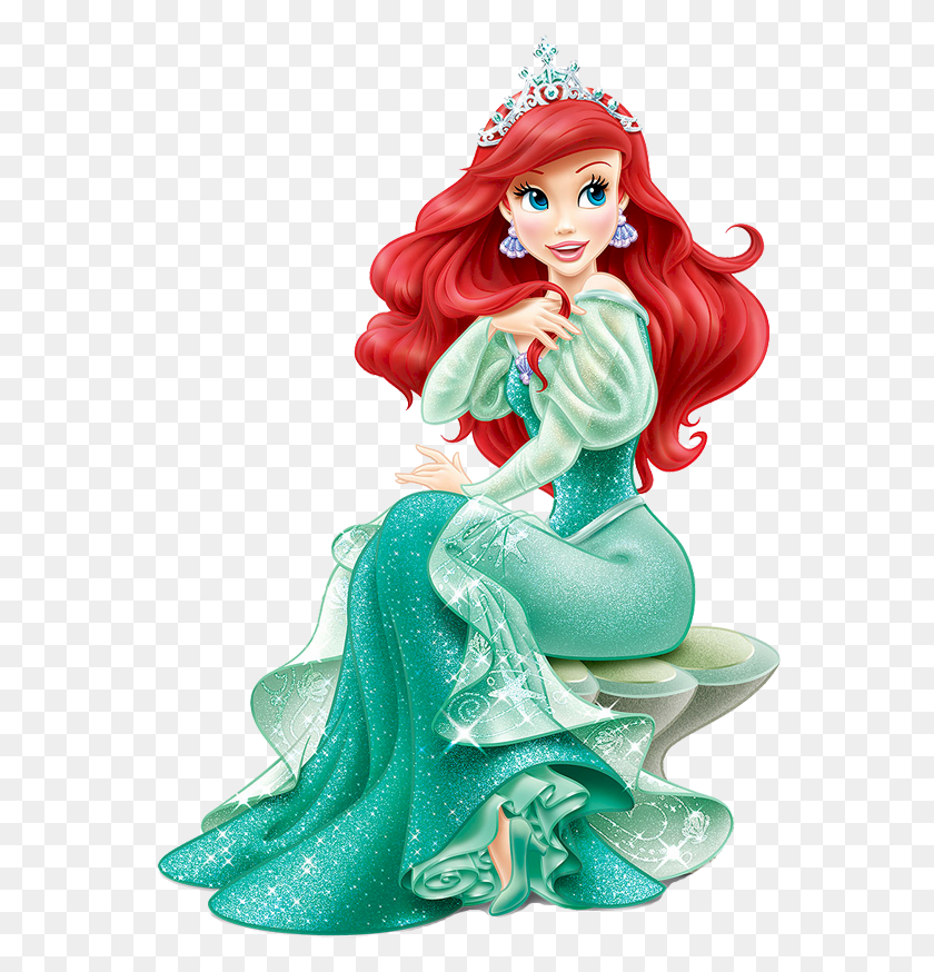 564x814 X 823 7 Princess Ariel Wearing Tiara, Figurine, Person, Human HD PNG Download