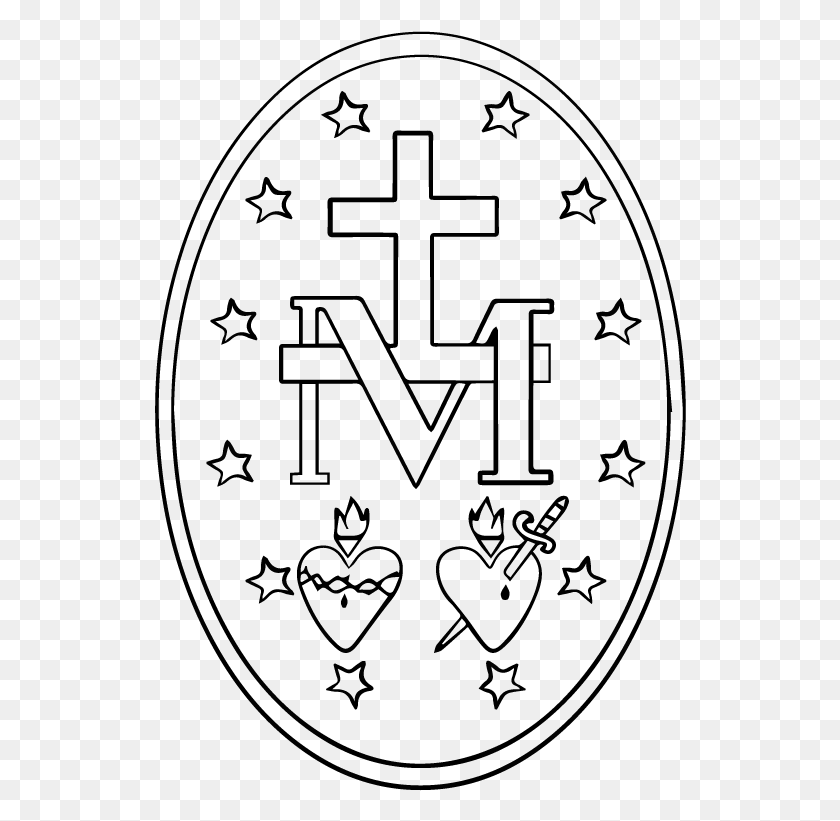 532x761 X 824 7 Miraculous Medal Vector, Gray, World Of Warcraft HD PNG Download