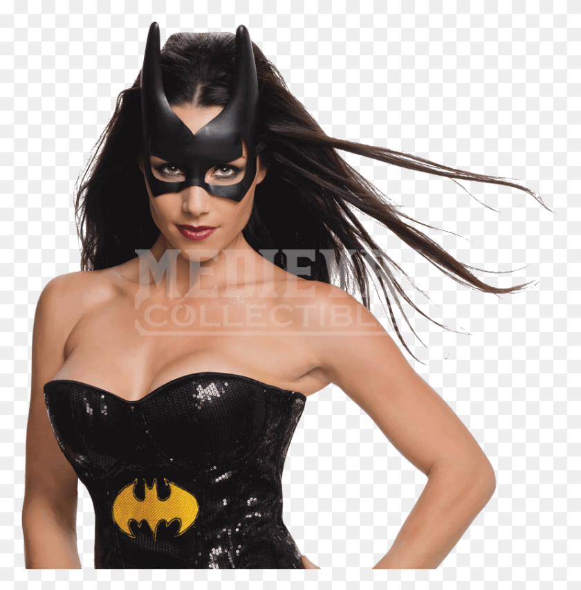 828x842 X 850 3 Batgirl Mask, Clothing, Apparel, Corset HD PNG Download