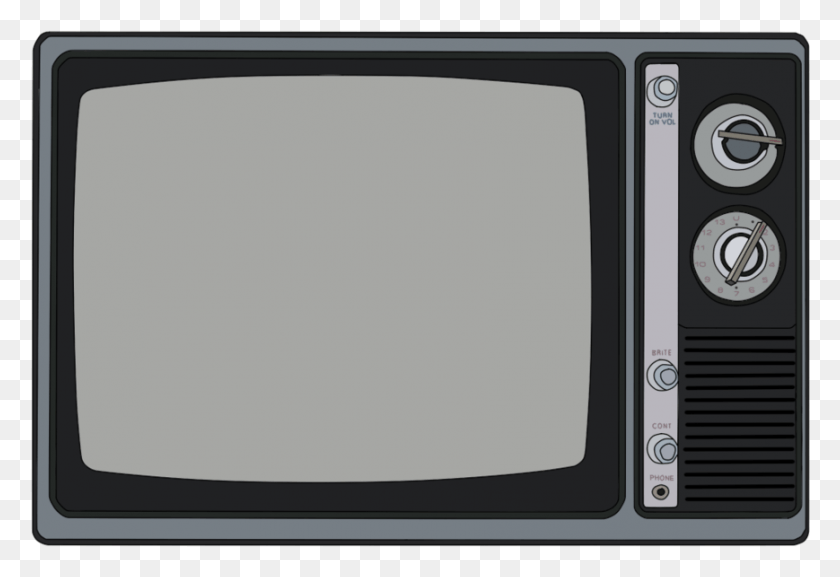 869x576 X 894 15 Old Tv Drawing, Monitor, Screen, Electronics HD PNG Download