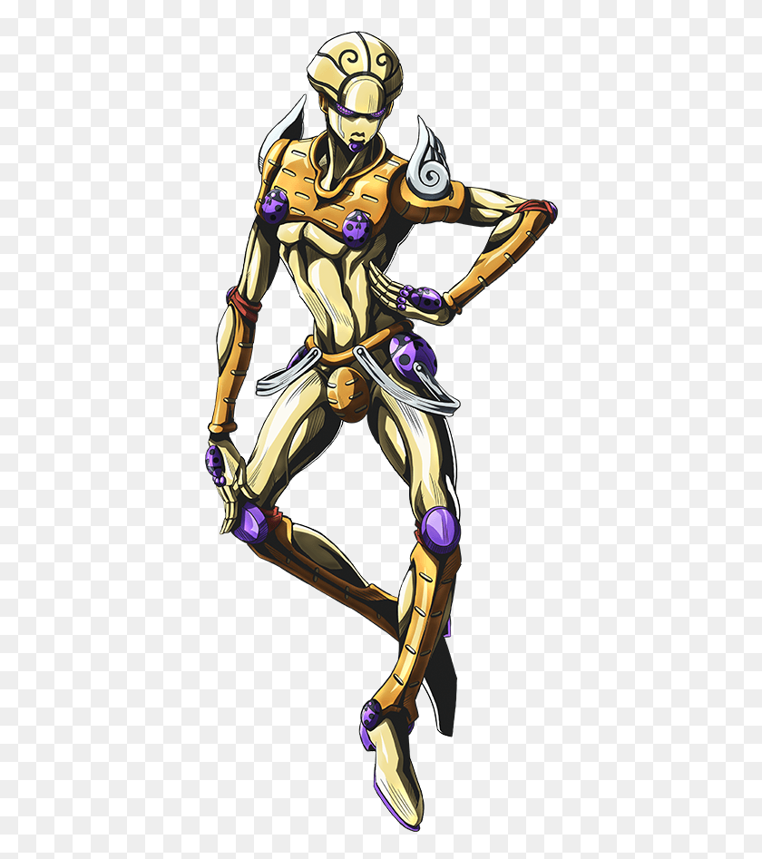 390x887 X 898 1 Gold Experience Jojo Anime, Helmet, Clothing, Apparel HD PNG Download