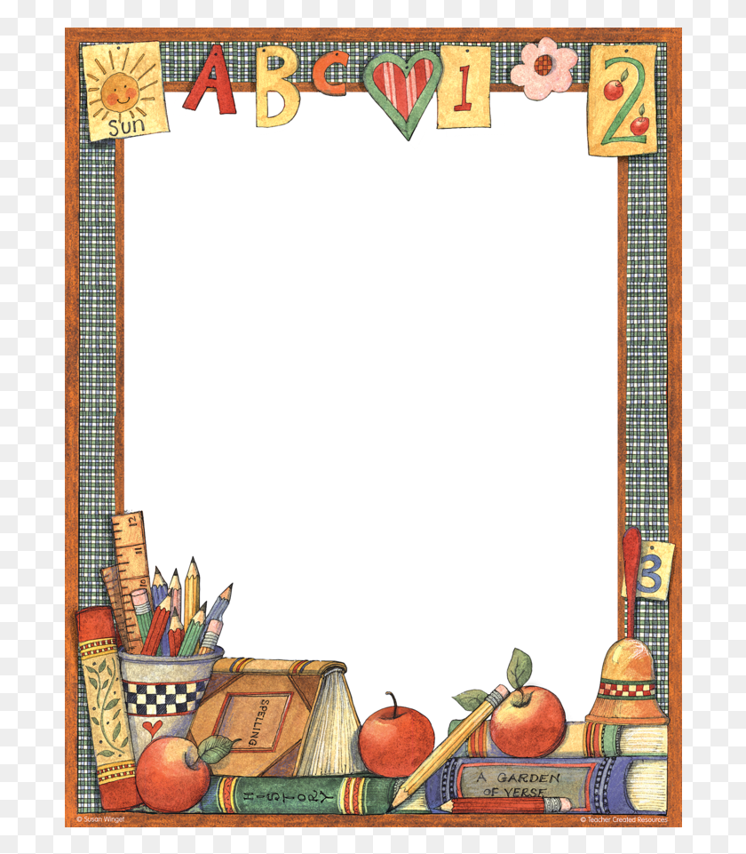 696x901 X 900 12 Border Designs For Teachers, Leisure Activities, Mirror, Musical Instrument HD PNG Download