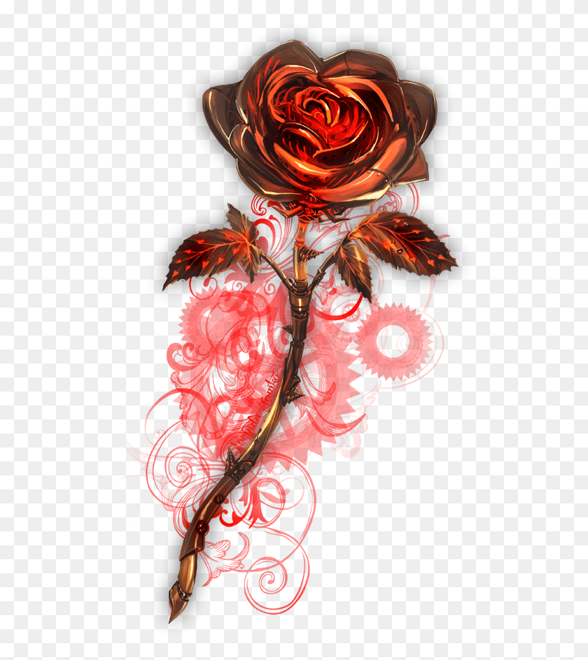 516x884 X 900 4 Rose Steampunk, Graphics, Floral Design HD PNG Download