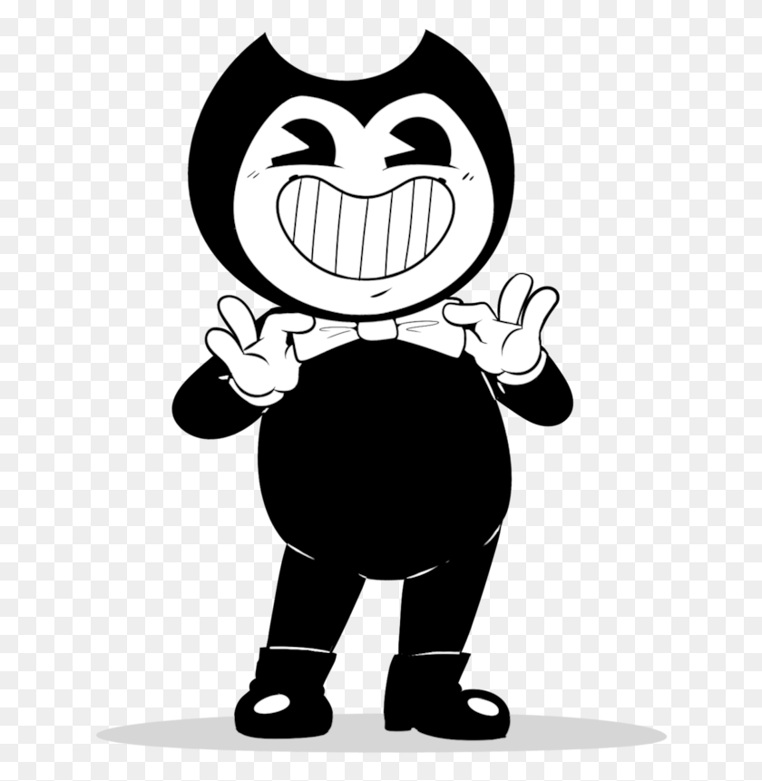 632x801 X 908 3 Bendy And The Ink Machine Chubby, Stencil, Label, Text HD PNG Download