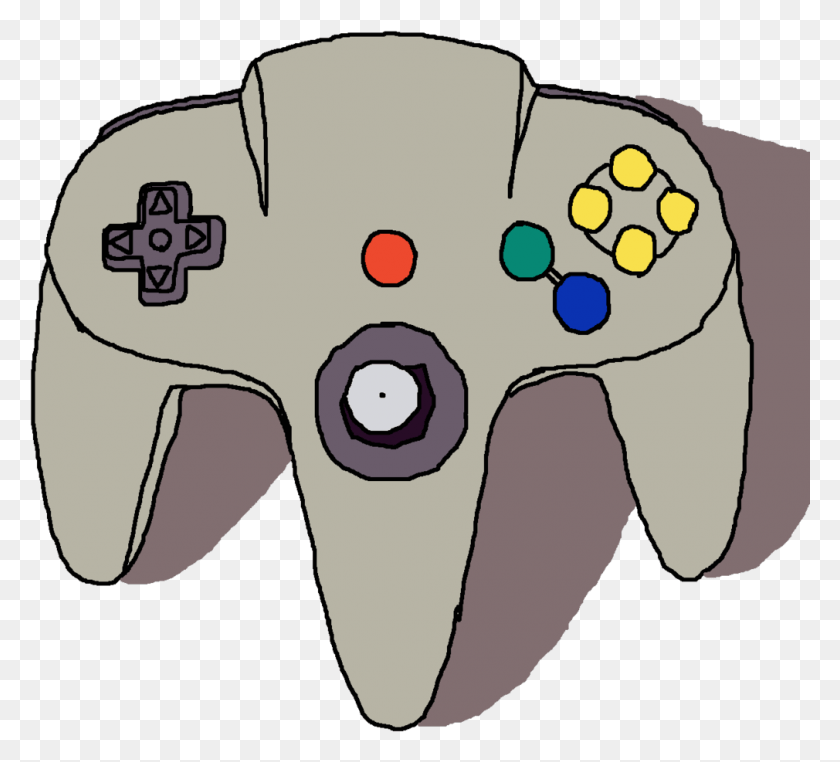 1010x909 X 925 4 0 Colored Drawing Of Game Controller, Pillow, Cushion, Electronics HD PNG Download
