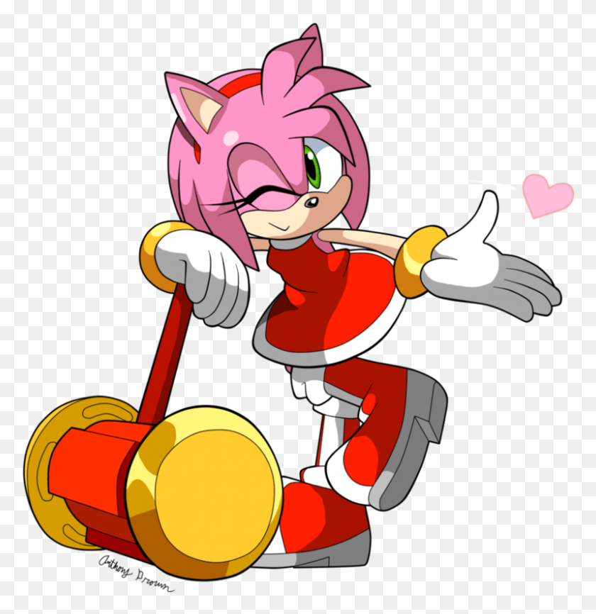 798x825 X 927 2 Amy The Hedgehog Hammer, Graphics, Performer HD PNG Download