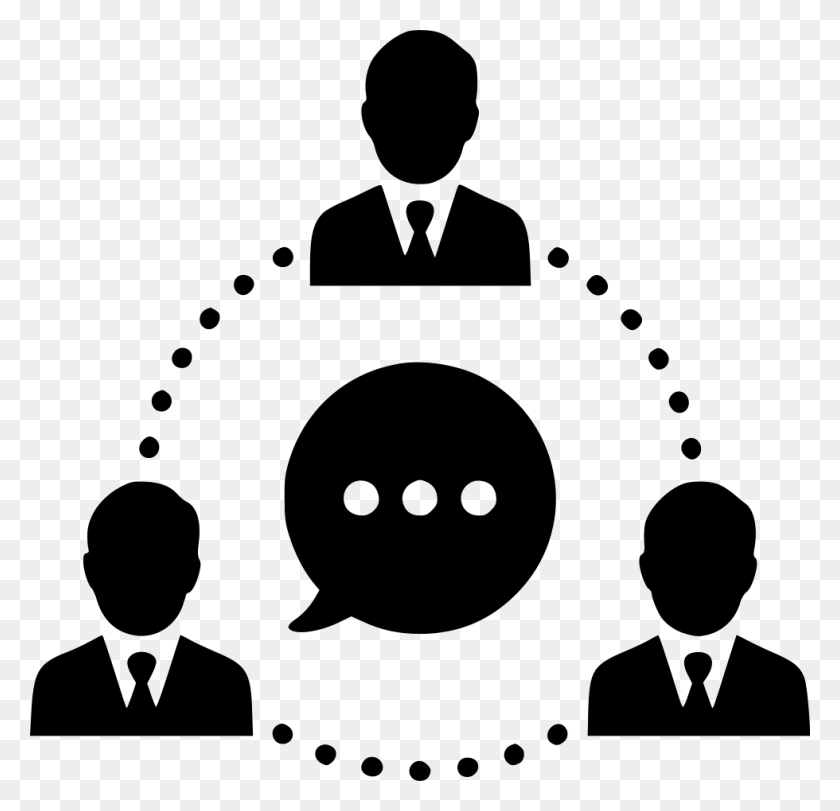 980x944 X 944 3 Communication Icon White, Waiter, Crowd HD PNG Download