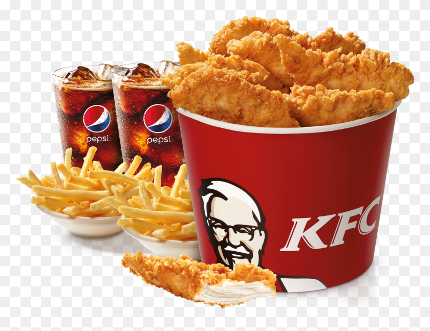 1126x848 X 952 11 Kfc Bucket Transparent, Fries, Food, Fried Chicken HD PNG Download