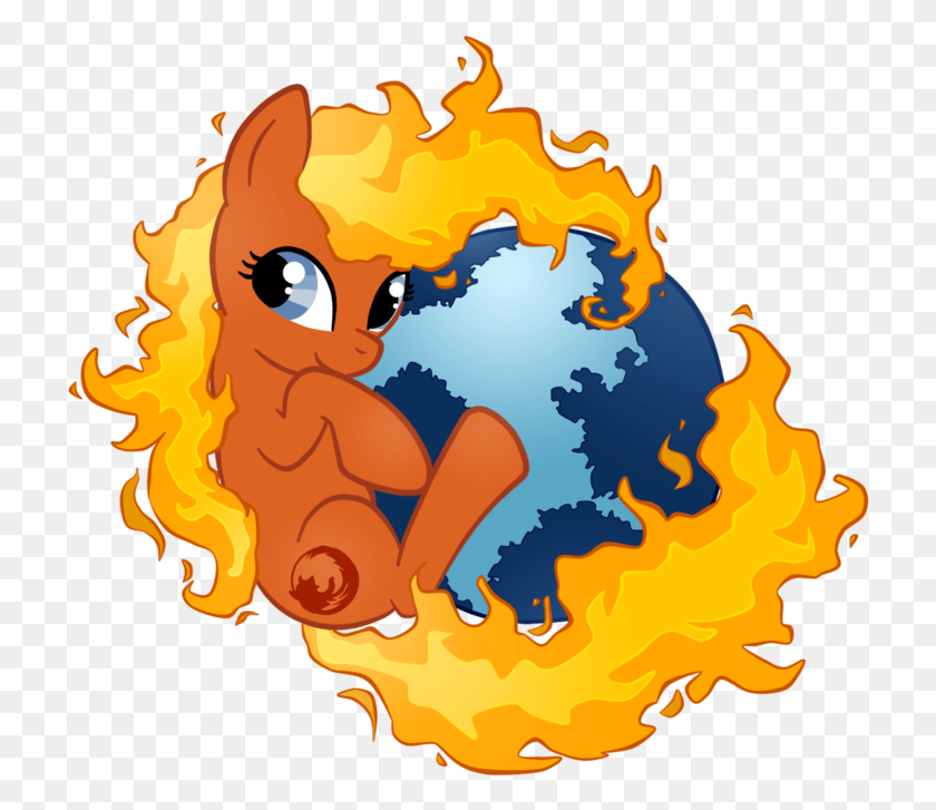 720x667 X 956 7 Firefox Mlp, Astronomy, Fire, Outer Space HD PNG Download