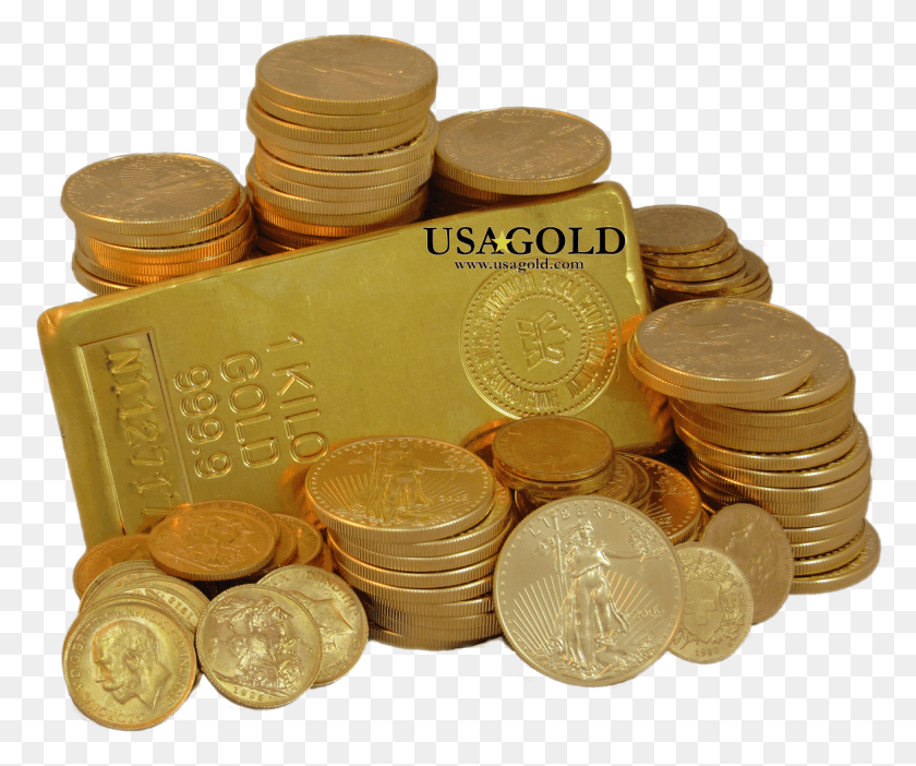 1168x962 X 989 5 Gold Coin Pile, Money, Treasure, Nickel HD PNG Download