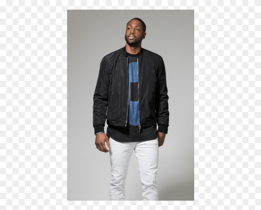 410x615 X Dwyane Wade Dwyane Wade Casual Wear, Jacket, Coat, Clothing HD PNG Download