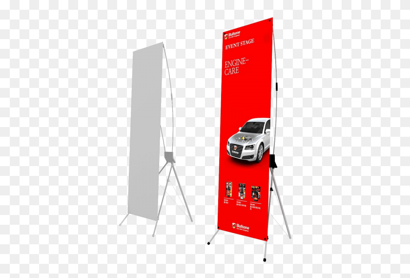 359x509 X Frame Banner W Stand X Banner 3d Model Free, Car, Vehicle, Transportation HD PNG Download