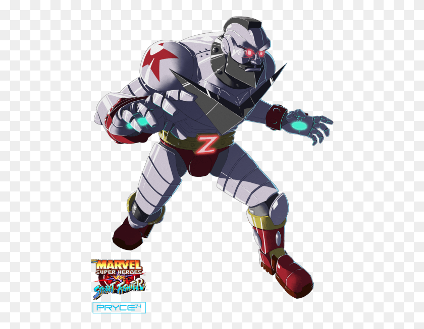 483x593 X Men Vs Street Fighter Arcade Street Fighter Zangief Robot, Person, Human, Toy HD PNG Download