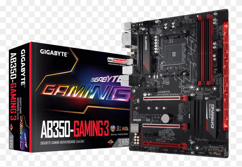 980x656 X Motherboard Gigabyte Global Gigabyte Ga Ab350 Gaming, Computer, Electronics, Scoreboard HD PNG Download