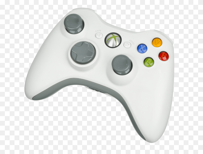 642x577 Беспроводной Геймпад Xbox 360 Белый Геймпад Xbox 360, Электроника, Джойстик, Пульт Дистанционного Управления Png Скачать