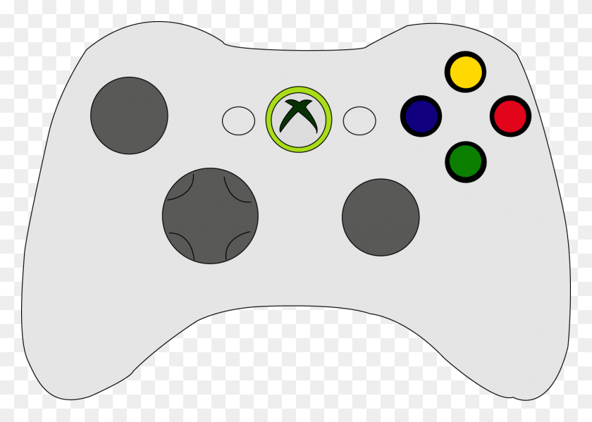 1382x956 Xbox Clipart Xbox Remote Xbox Controller Drawing Easy, Electronics, Joystick, Disk HD PNG Download
