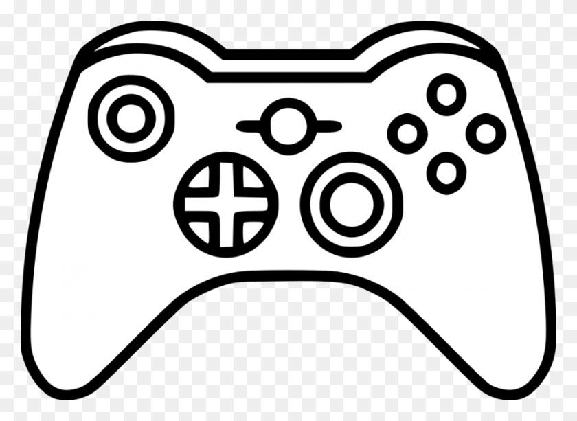 900x639 Xbox Controller One Drawing At Explore Transparent Drawing Of Game Controller, Electronics, Remote Control, Joystick HD PNG Download